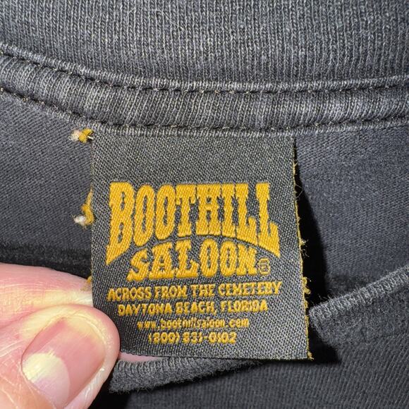 Vintage 2003 Boot Hill Saloon Bike Week Motorcycle Shirt Size Xxl - Picture 3 of 6